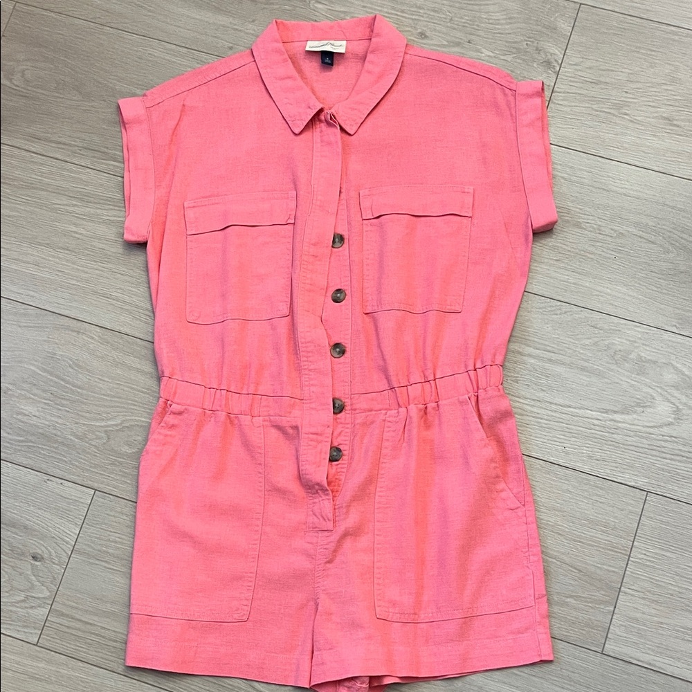 Universal Thread Coral Pink Button Up Jumper